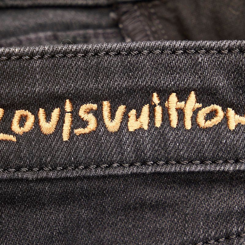 Louis Vuitton Louis Vuitton Denim Pants Cotton/Polyurethane Black