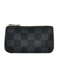 Louis Vuitton Damiere Graphite Poschet Crane Coin Case N60155 Black PVC Leather Men Louis Vuitton