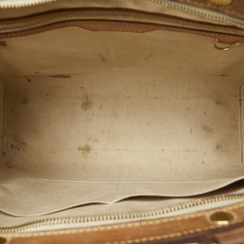 Louis Vuitton Monogram Verney Blair GM Handbag Shell Bag 2WAY M91454 Bronco-Royal Beige Patent Leather Ladies LOUIS VUITTON