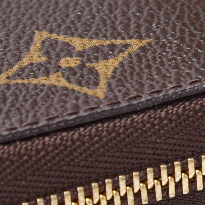 Louis Vuitton Monogram Zippe Coinpass Coincase M60067 Brown PVC Leather  Louis Vuitton