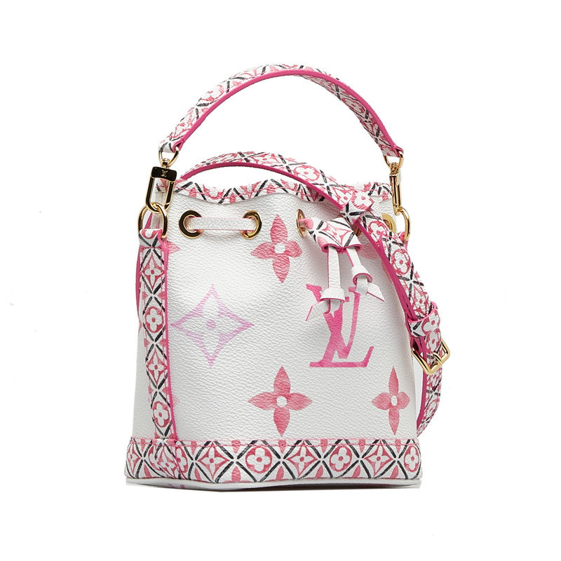 Louis Vuitton Monogram Giant Nanoe by the Pool Shoulder Bag Mini Bag 2WAY M82386 White Pink PVC  Louis Vuitton