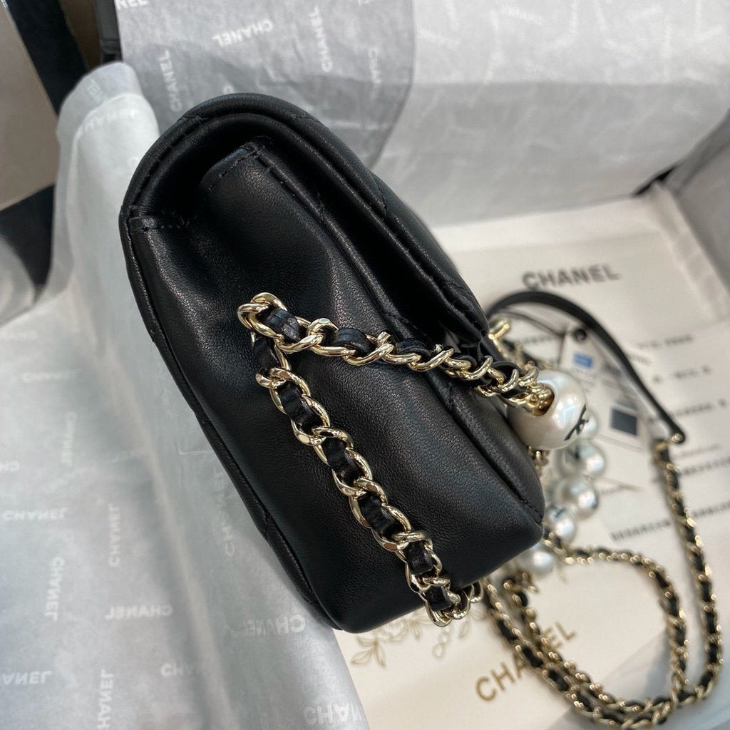 Chanel Mini Flap Bag Black Lambskin