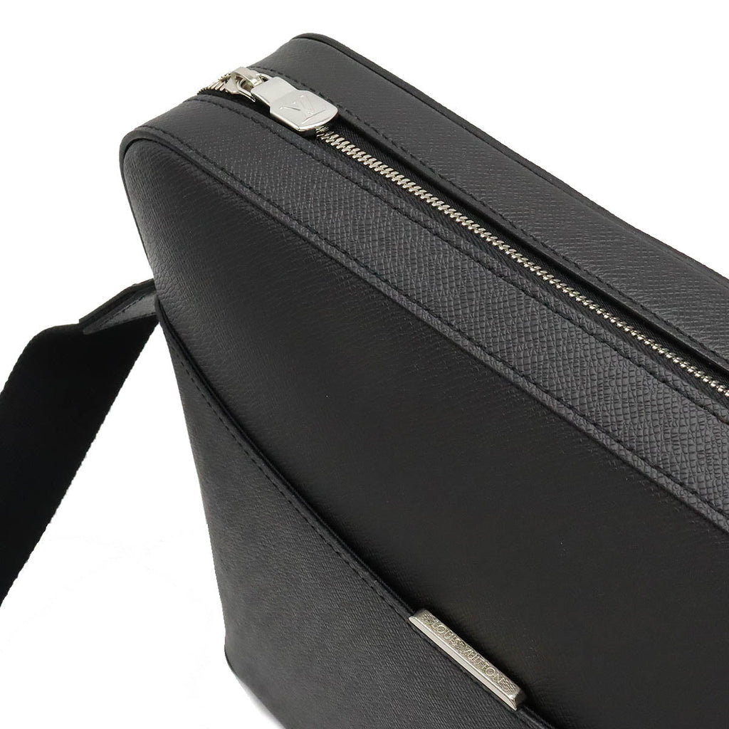 Louis Vuitton Louis Vuitton Tiger Anton Messenger MM Shoulder Bag Leather Old Black M33429