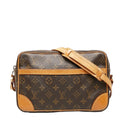Louis Vuitton Monogram Trocadero 27 Slipper Shoulder Bag M51274 Brown PVC Leather  Louis Vuitton