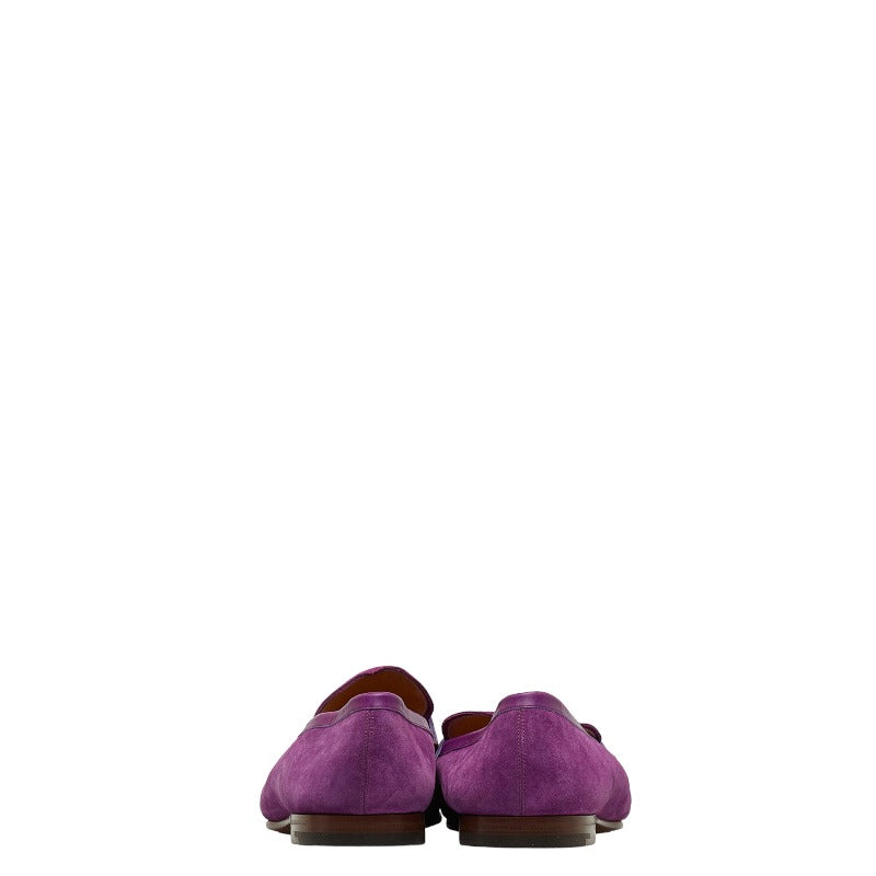 Louis Vuitton Mens Loafers DI1118 Suede Purple