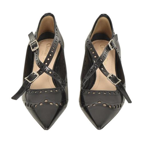 Christian Dior Kitten Heel Leather Pumps