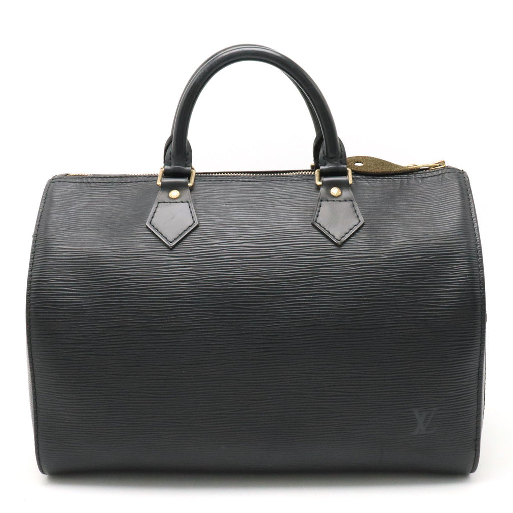 Louis Vuitton Louis Vuitton Epic Speed 30 Boston Bag Black Black Black Gold  M43002
