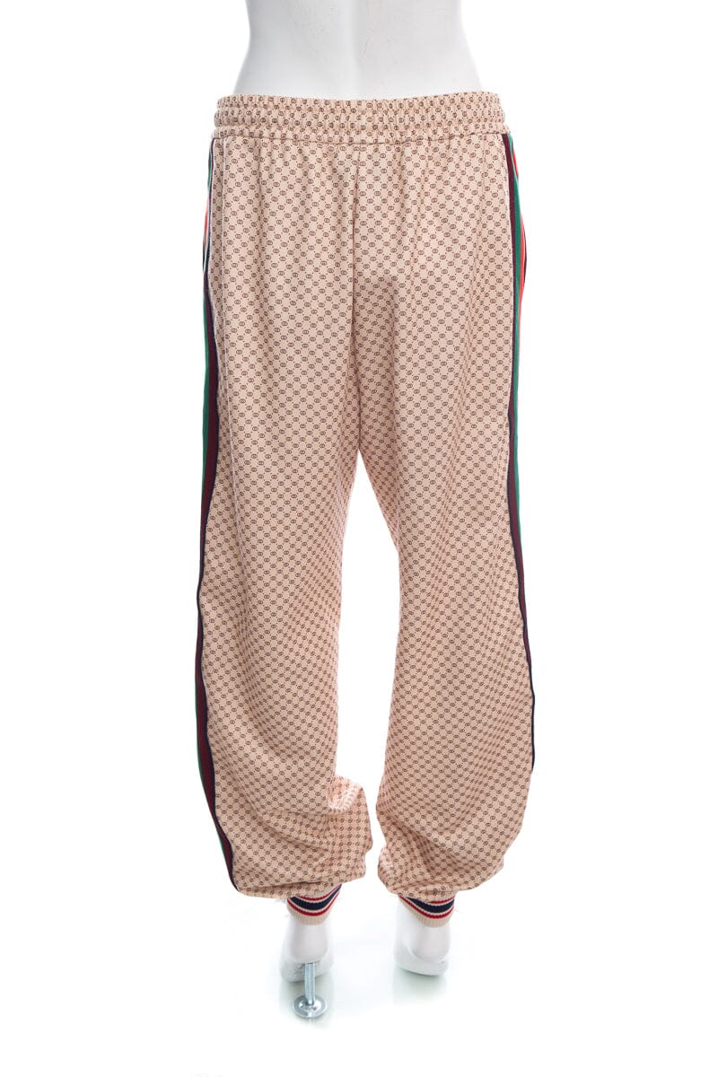 Gucci Monogram Web Stripe Detail Joggers SZ XL