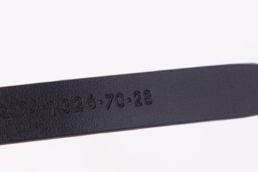 Gucci Skinny Black Belt SZ 70/28