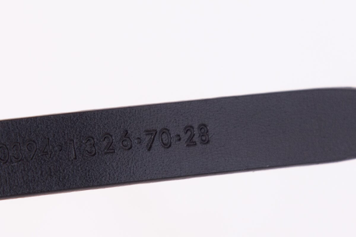 Gucci Skinny Black Belt SZ 70/28
