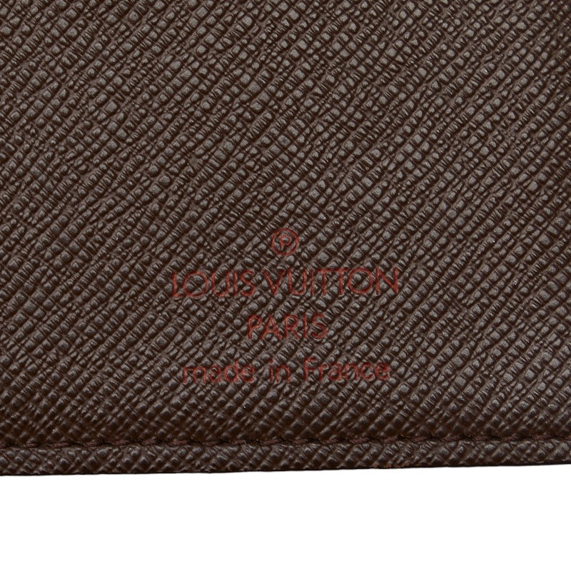Louis Vuitton Damiere Portfolio Brother Long Wallet N60017 Brown PVC Leather  Louis Vuitton