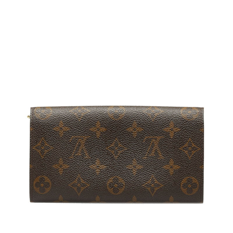 Louis Vuitton Monogram  Port Monet Credit Long Wallet M61725 Brown PVC Leather  Louis Vuitton