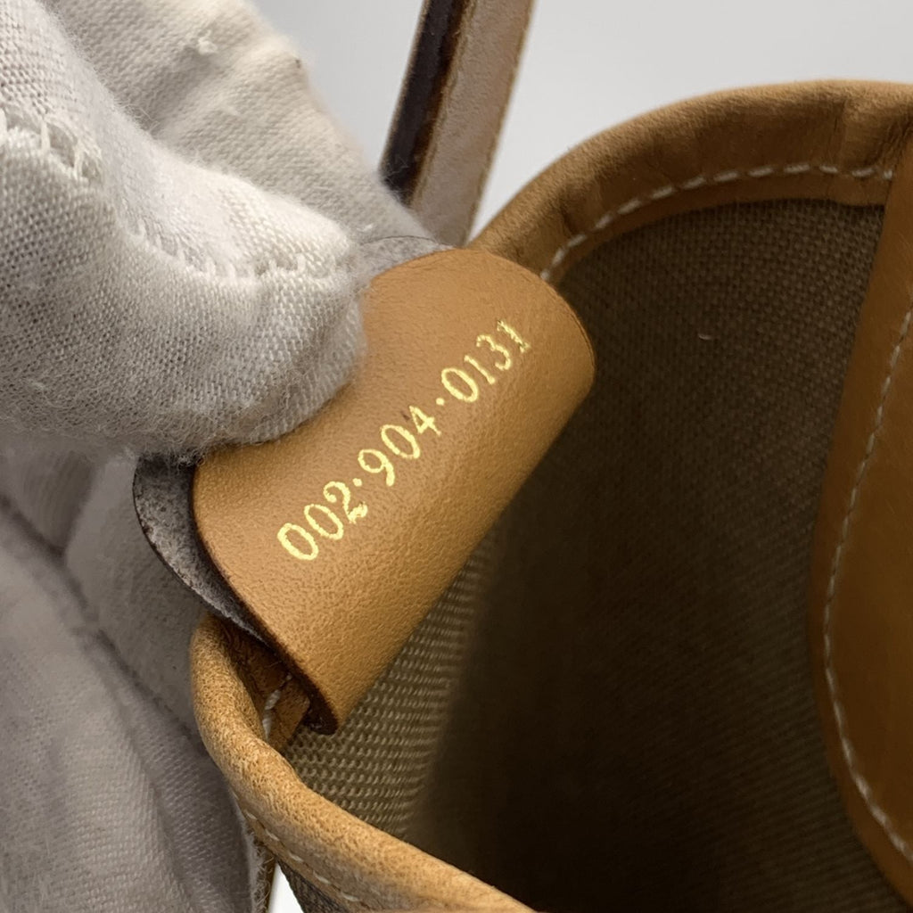 Gucci Vintage Beige GG Monogram Canvas Tote Shopping Bag Stripes
