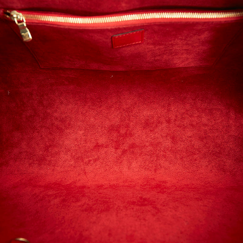 Louis Vuitton Louis Vuitton M42867 Boston Bag Leather Castilian Red