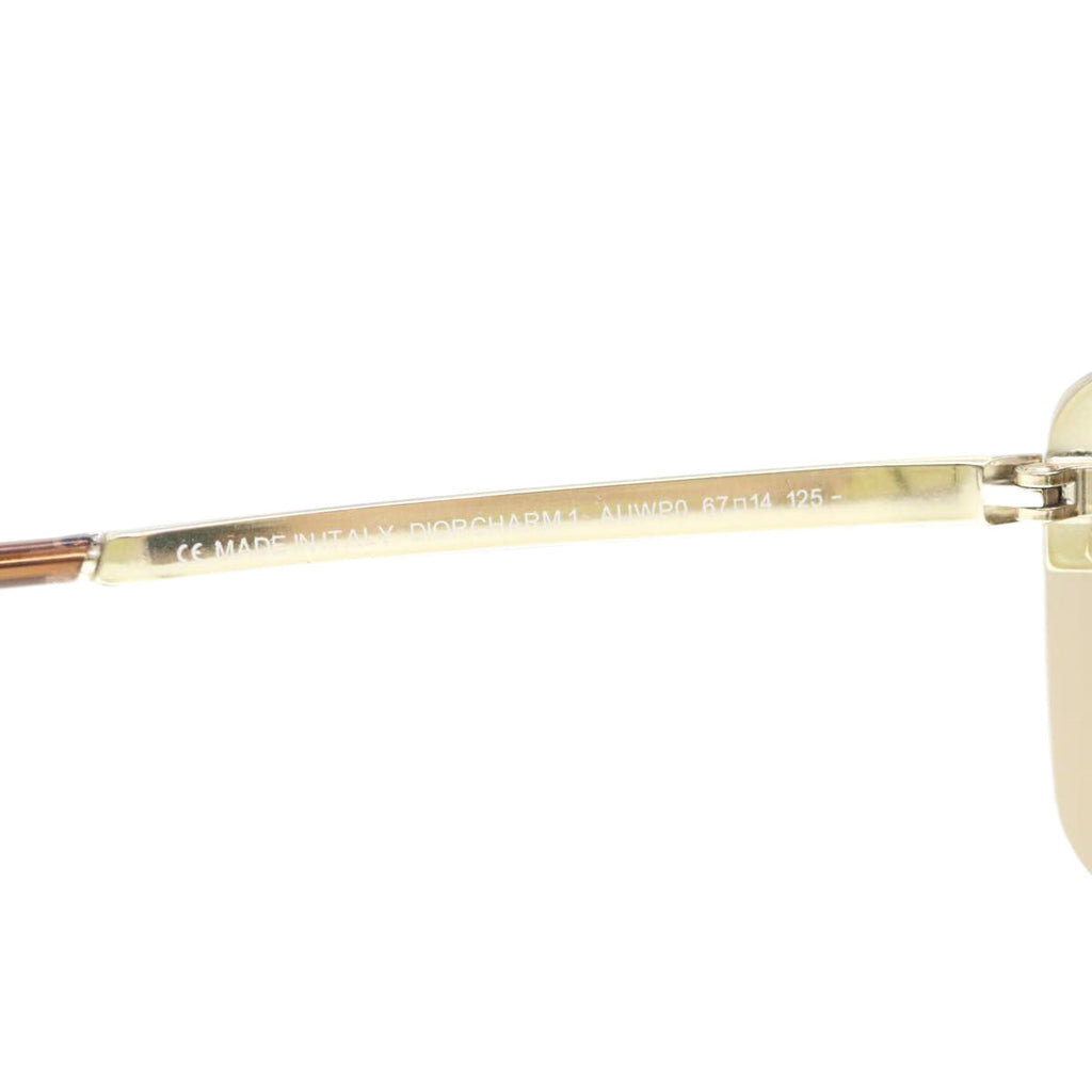CHRISTIAN DIOR Sunglasses Brown Auth am4062