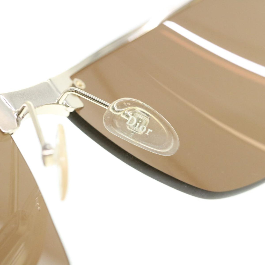 CHRISTIAN DIOR Sunglasses Brown Auth am4062