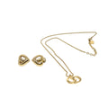 CHRISTIAN DIOR Accessories Necklace 2Set Gold Tone Auth am4822