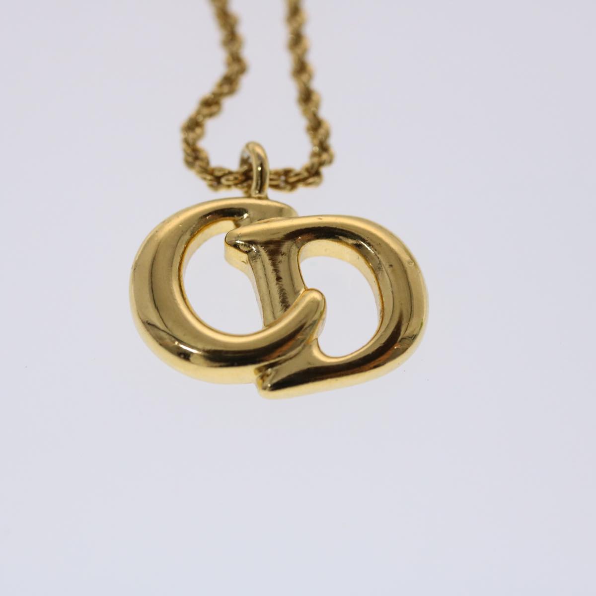 CHRISTIAN DIOR Accessories Necklace 2Set Gold Tone Auth am4822