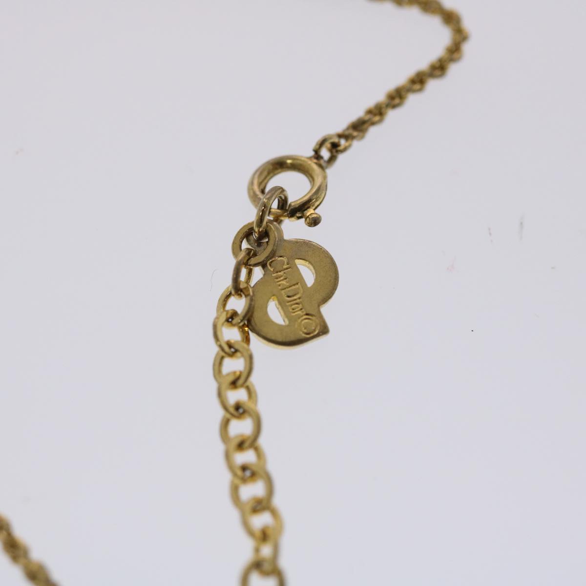 CHRISTIAN DIOR Accessories Necklace 2Set Gold Tone Auth am4822
