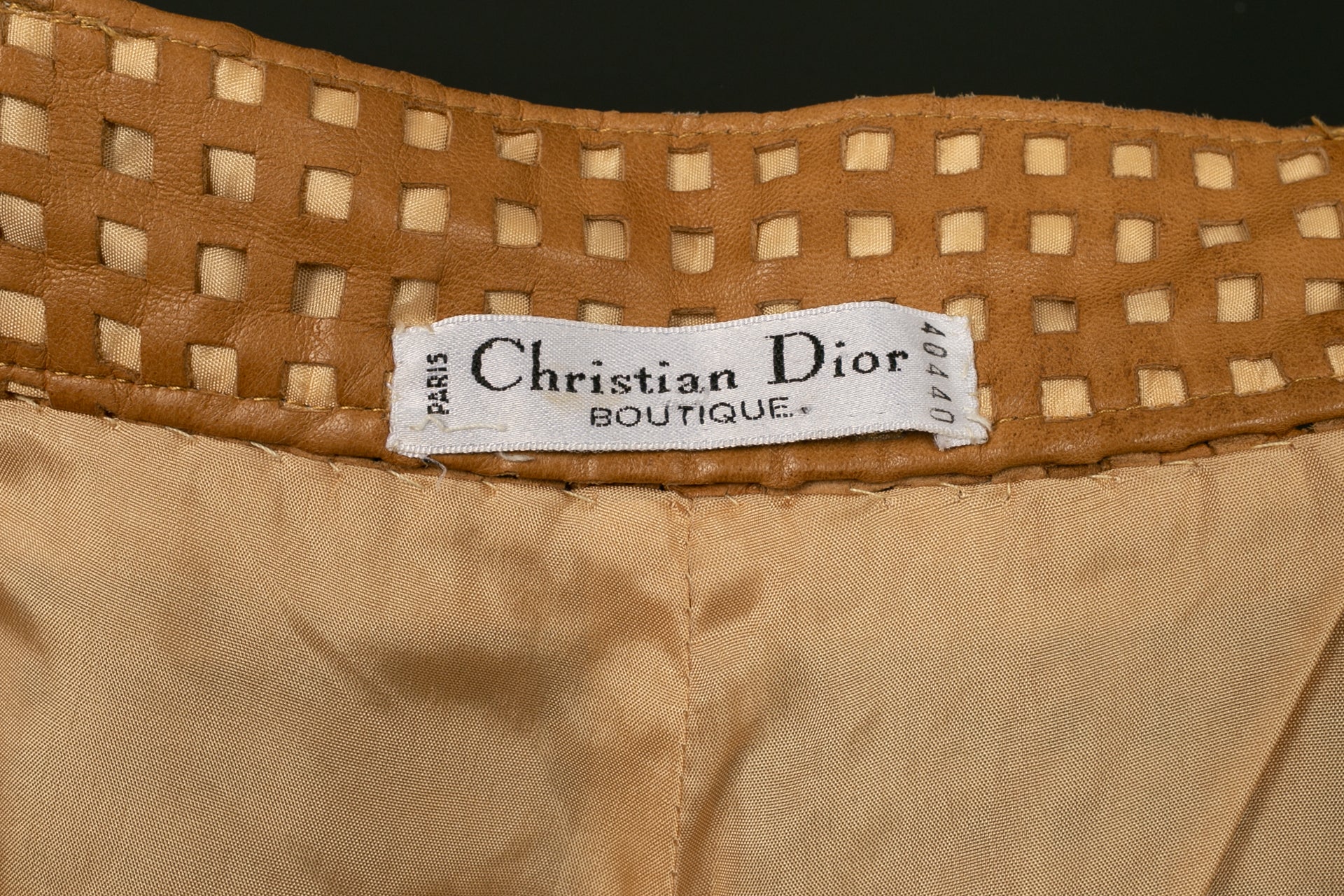 Pantalon en cuir Dior