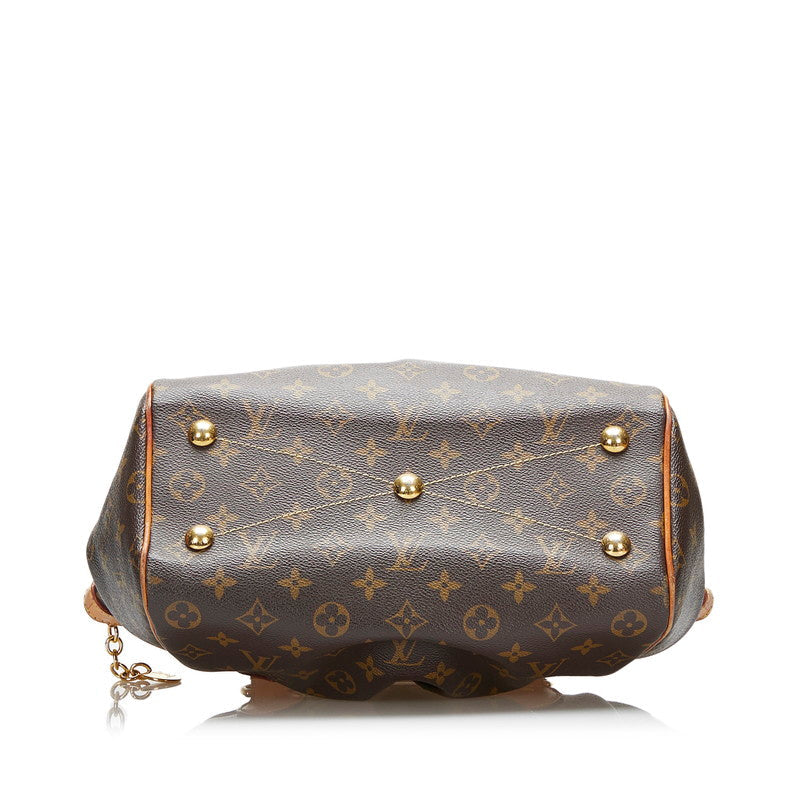 Louis Vuitton Monograms M40143 Handbag PVC/Leather Brown
