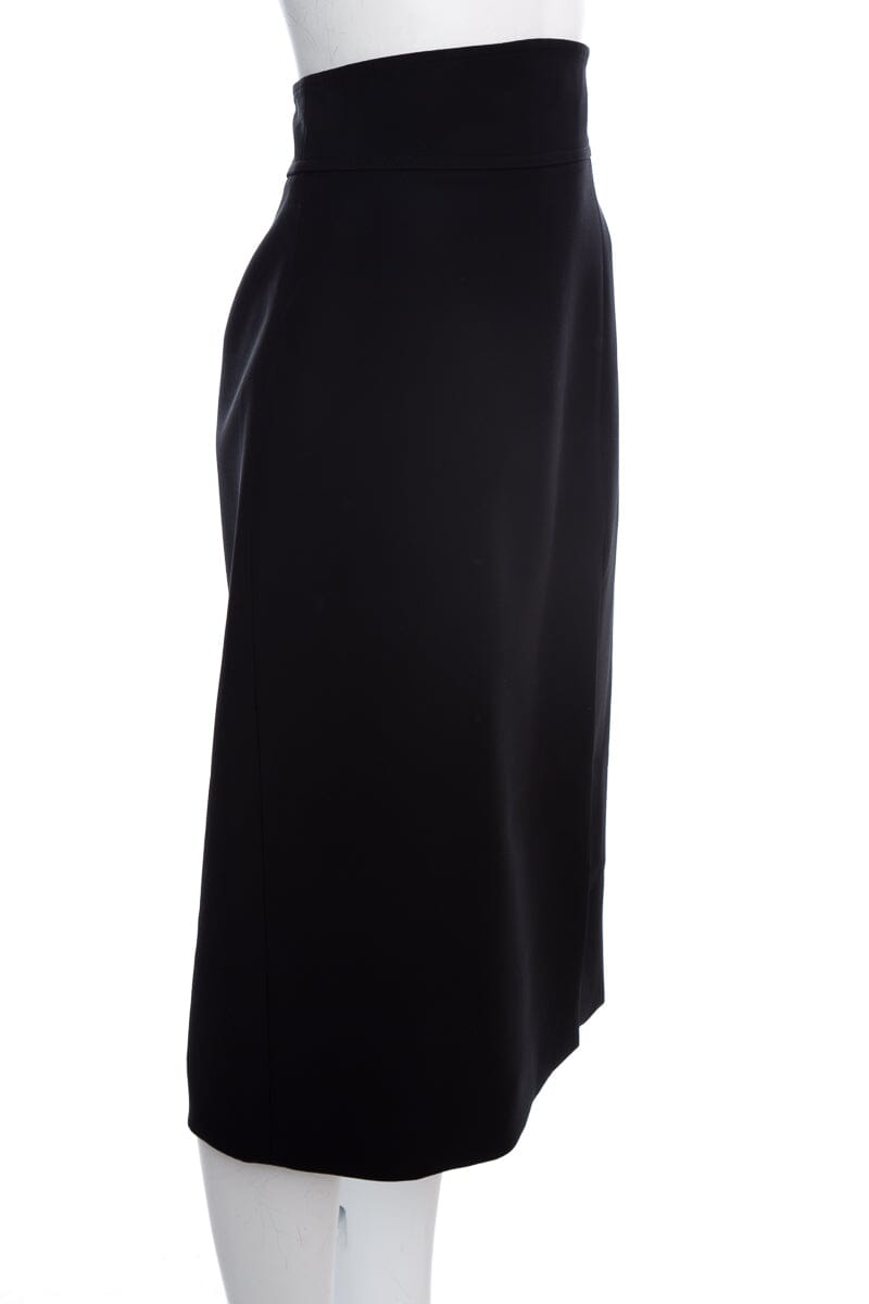 Gucci Black Knee Length Skirt SZ 42