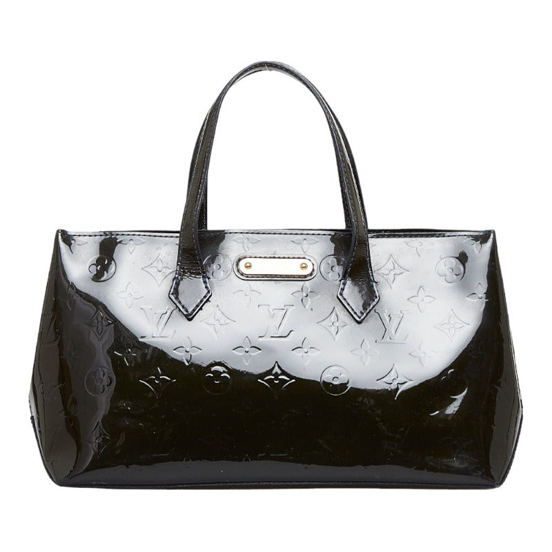 Louis Vuitton Monogram Verney Wilshere PM Handbag M91451 Blue Amphitheater Black Patent Leather  Louis Vuitton