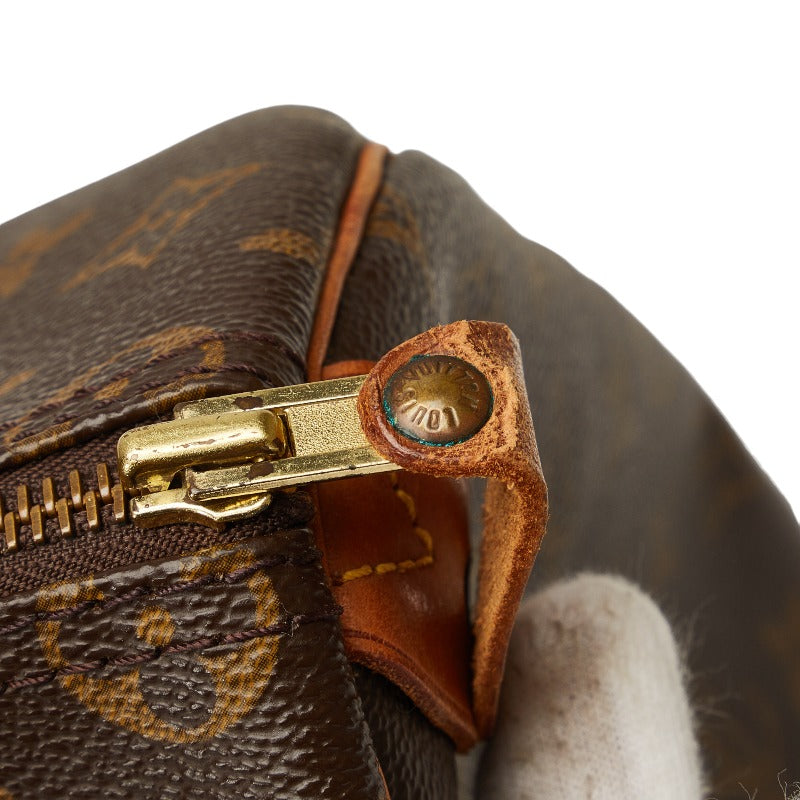 Louis Vuitton Monogram Speed 35 Handbag Boston Bag M41524 Brown PVC Leather  Louis Vuitton