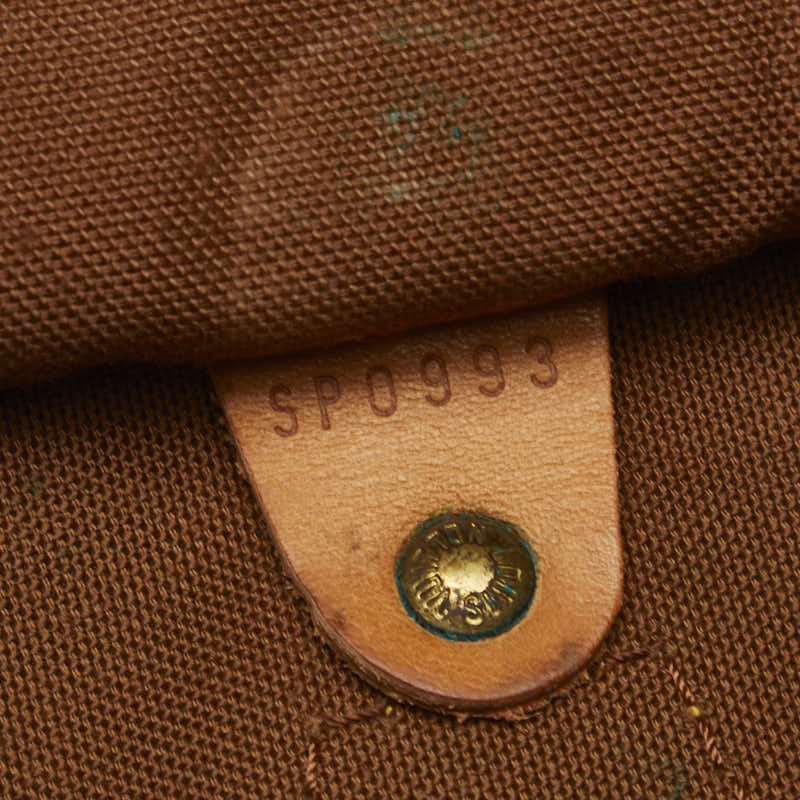 Louis Vuitton Monogram Speed 35 Handbag Boston Bag M41524 Brown PVC Leather  Louis Vuitton