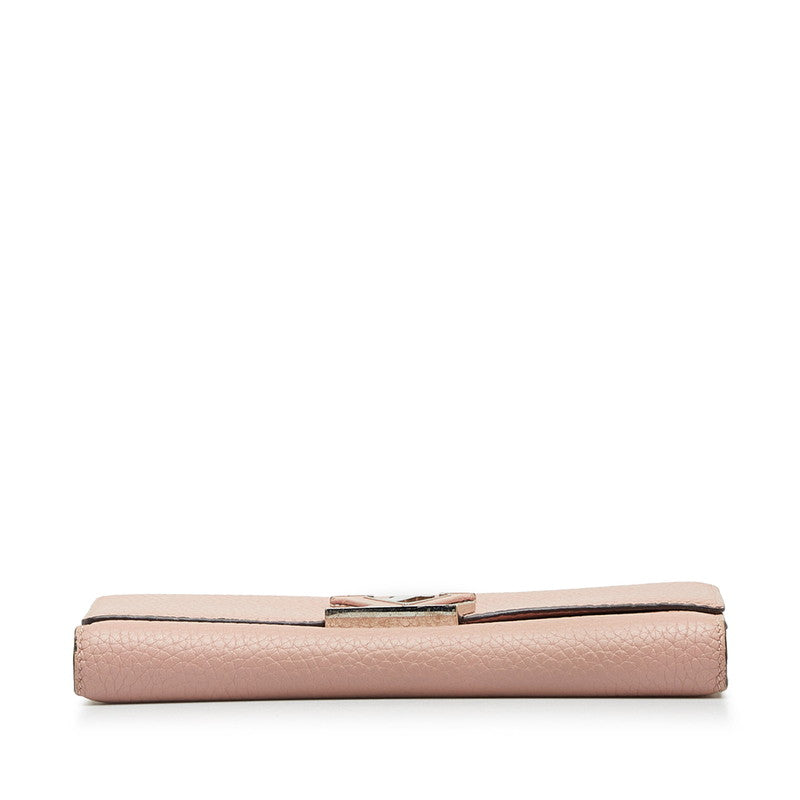 Louis Vuitton Portfolio Capsine Long Wallet M61250 Magnolia Pink Leather  Louis Vuitton