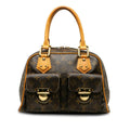 Louis Vuitton Monogram M40026 Handbag PVC/Leather Brown