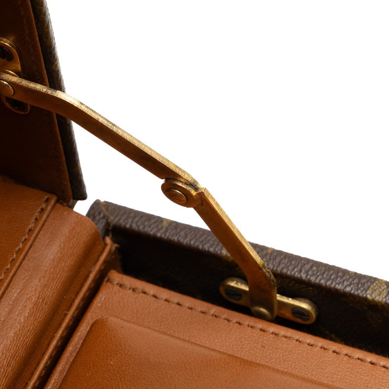 Louis Vuitton Monogram Vertical Trunk Attachment Case Brown PVC Leather  Louis Vuitton