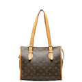 Louis Vuitton Monogram Popcorn Shoulder Bag M40007 Brown PVC Leather  Louis Vuitton