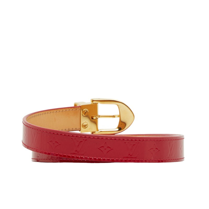 Louis Vuitton Sanctuary Belt in Monogram Vernis Pompadour Red M6980U