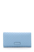 Gucci Blue Microguccissima Continental Wallet