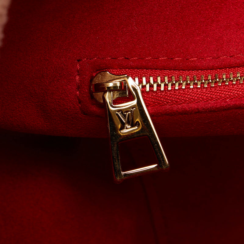 Louis Vuitton Monogram Teddy Onzagore GM Torta Bag M55420 Brown Ivory Mouton Leather  Louis Vuitton