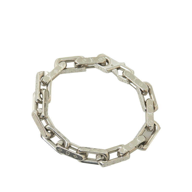 Louis Vuitton Monogram Chain Bracelet M00309 Silver Metal  Louis Vuitton