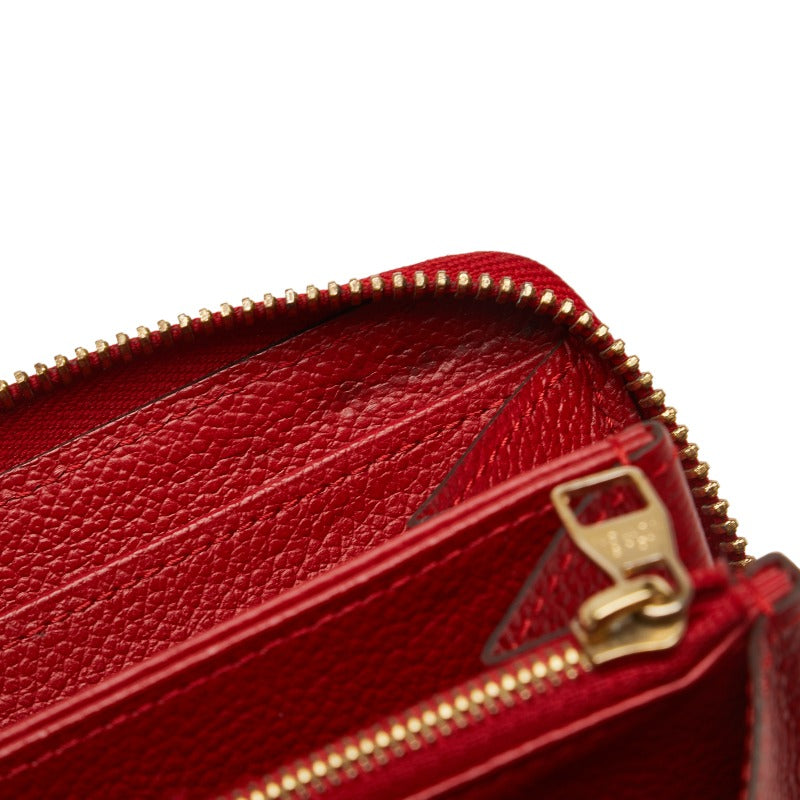 Louis Vuitton Monograms Portfolio Clementine Roundfassner Long Wallet M60169 Red Leather Ladies Louis Vuitton (London)