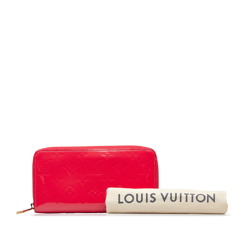 Louis Vuitton Monograms Verney Zippie Wallet Long Wallet M93058 Hot Pink Patent Leather  Louis Vuitton
