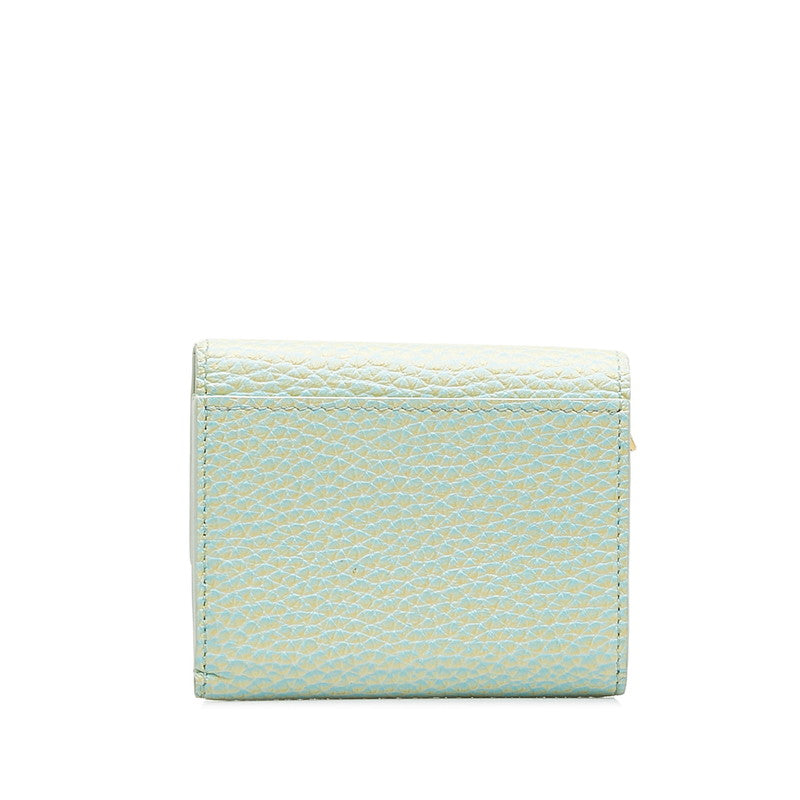 Louis Vuitton Portfolio Capsine XS Summer Star Dust Double Folded Wallet Compact Wallet M81528 Green Leather  Louis Vuitton