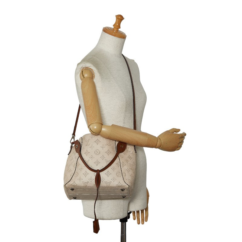 Louis Vuitton Monogram Machina M51950 Handbag Leather Crem Beige Ladies
