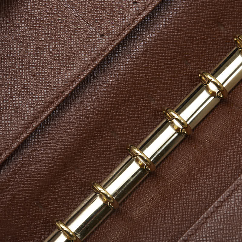 LOUIS VUITTON Louis Vuitton Monogram R20005 Handbook Cover PVC/Leather Brown