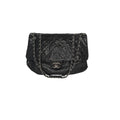 Chanel Elastic CC Flap Bag Glazed Caviar Hobo Shoulder Bag