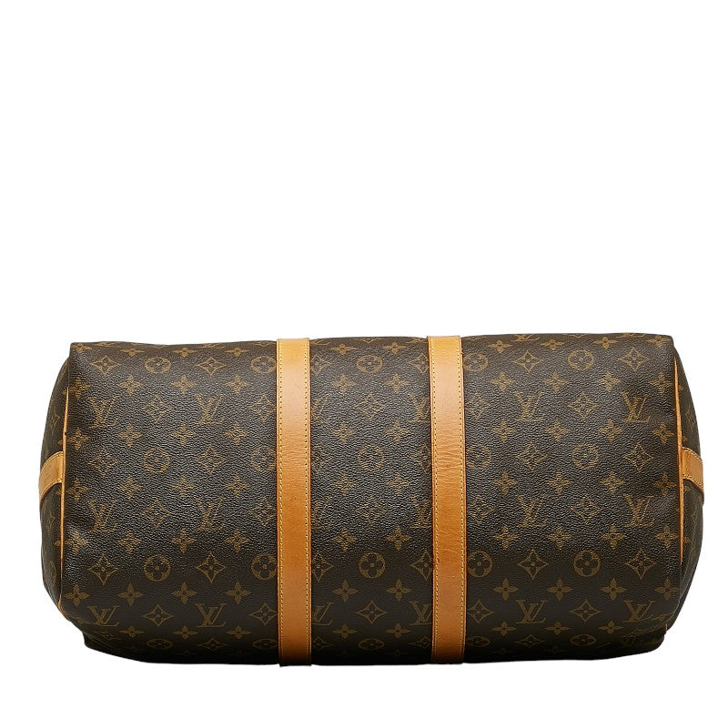 Louis Vuitton Monogram Keepall Bandouliere 45 Boston Bag M41418 Brown