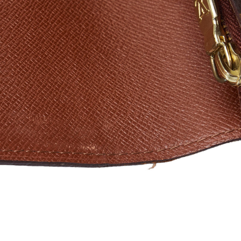 Louis Vuitton Monogram  Port Monet Credit Long Wallet M61725 Brown PVC Leather  Louis Vuitton