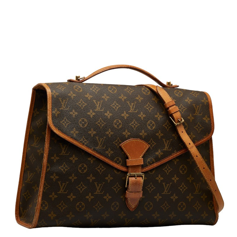 Louis Vuitton Monogram Beverly Handbag 2WAY M51121 Brown PVC Leather  Louis Vuitton