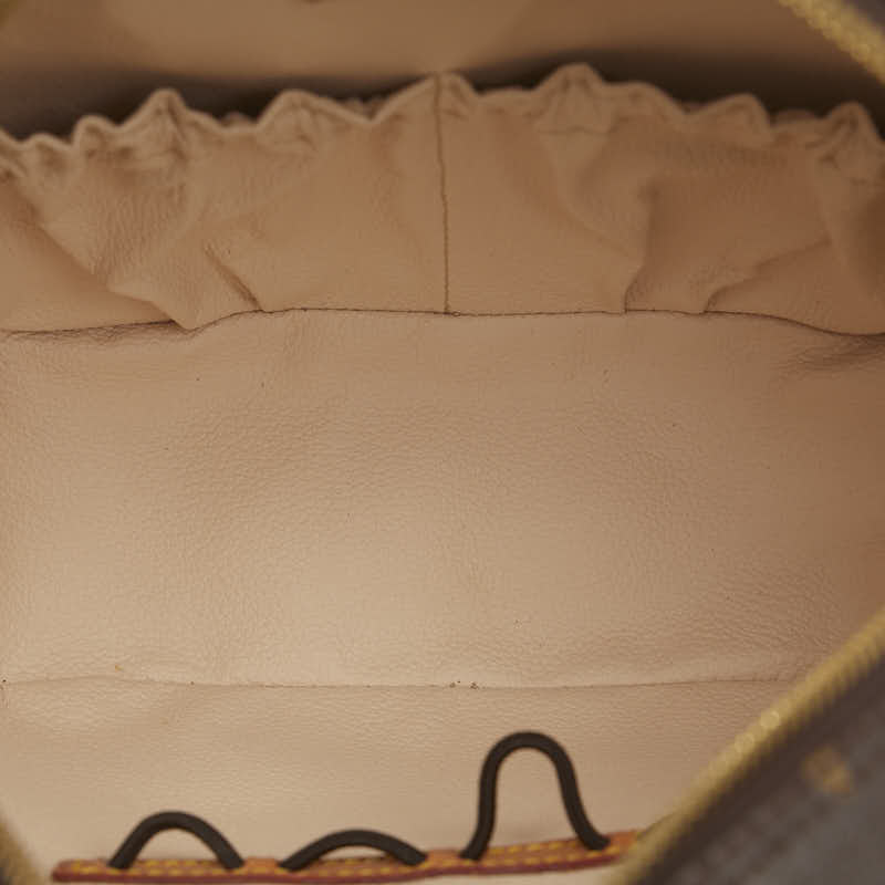 Louis Vuitton Monogram M47500 Handbag PVC/Leather Brown