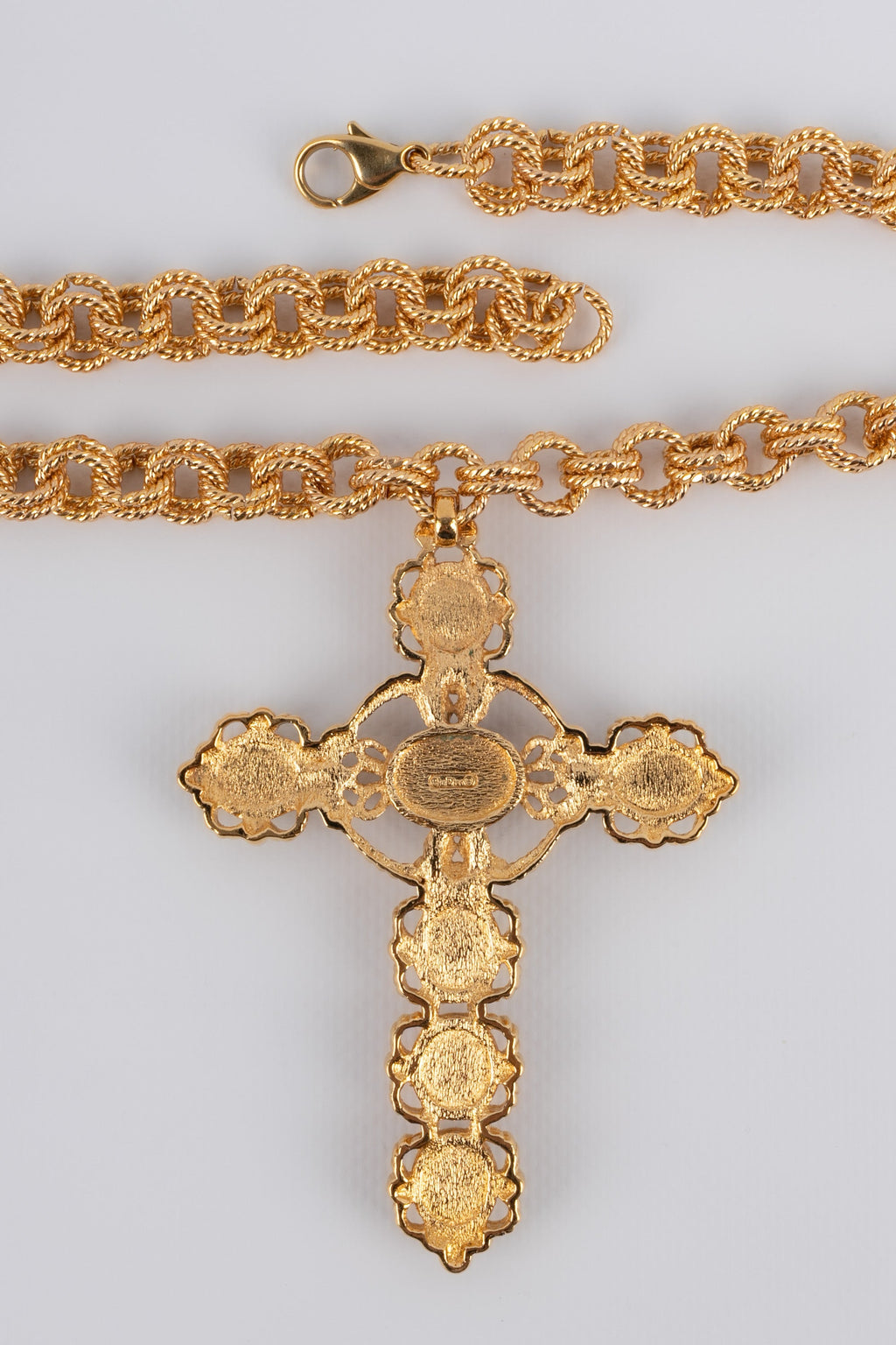Collier croix Christian Dior