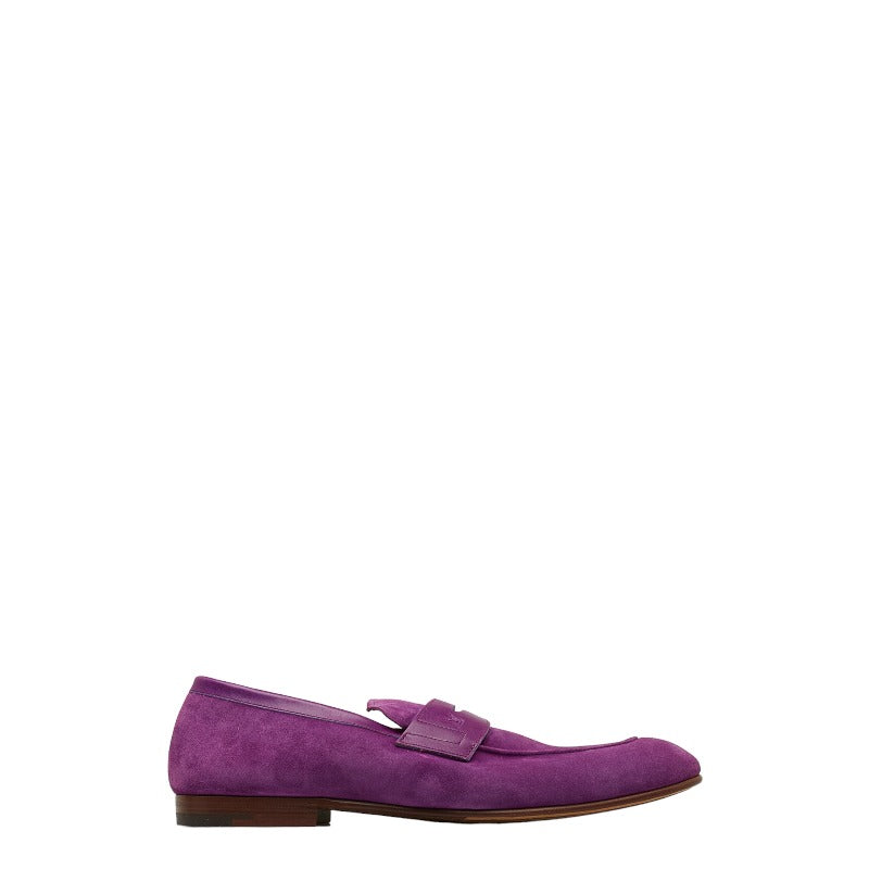 Louis Vuitton Mens Loafers DI1118 Suede Purple