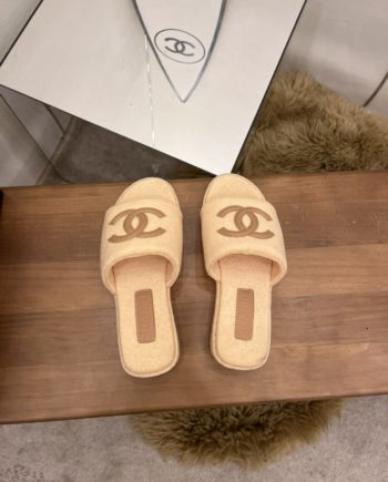 chanel Women's Mules Beige For Women 1.5in/4cm